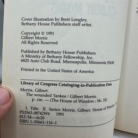 The Wounded Yankee (the House of Winslow #10) Gilbert Morris - Picture 6 of 6